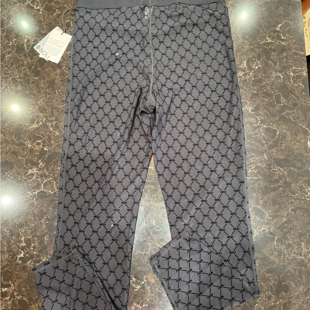 Noli Black Patterned Leggings